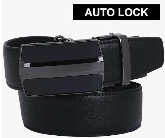 Labnoft Men's Auto Lock PU Leather Belt