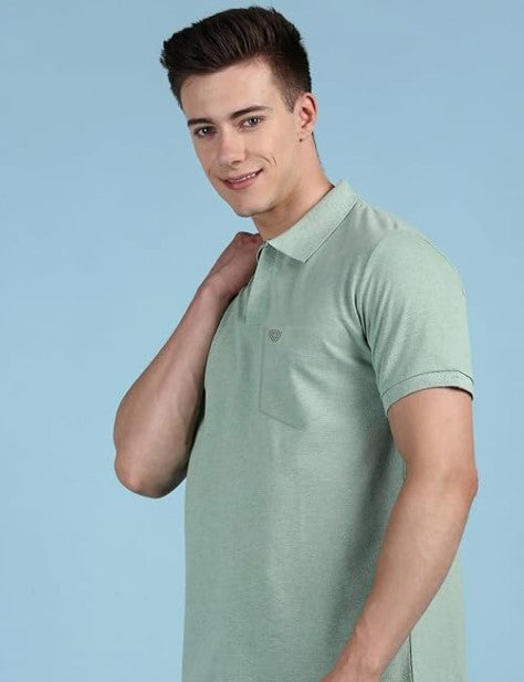 Lux Cozi Men's Soild Casual Regular Fit T-Shirt