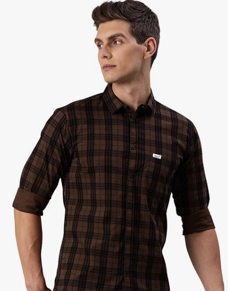 Majestic Man Men's Small Checkered Shirt