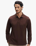Men's Solid Cotton Polo T-Shirt