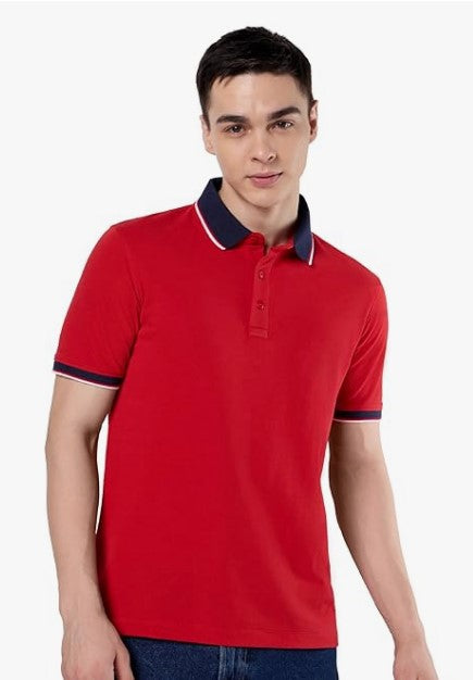 Symbol Premium Men's Cotton Solid Polo T-Shirt