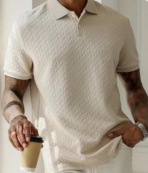 Trillion Jaqquard Men's Polo T Shirt for Men