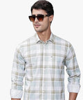 Majestic Man Comfort Slim Fit Pure Cotton Checked Casual Shirt