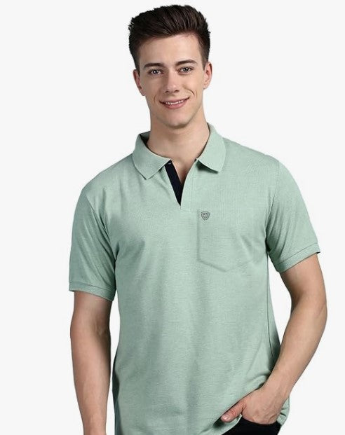 Lux Cozi Men's Soild Casual Regular Fit T-Shirt
