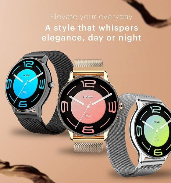 Noise Twist Go Round dial Smartwatch with BT Calling, 1.39" Display, Metal Build, 100+ Watch Faces, IP68, Sleep Tracking, 100+ Sports Modes, 24/7 Heart Rate Monitoring