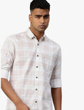 Majestic Man Comfort Slim Fit Pure Cotton Checked Casual Shirt
