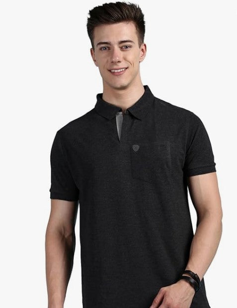 Lux Cozi Men's Soild Casual Regular Fit T-Shirt