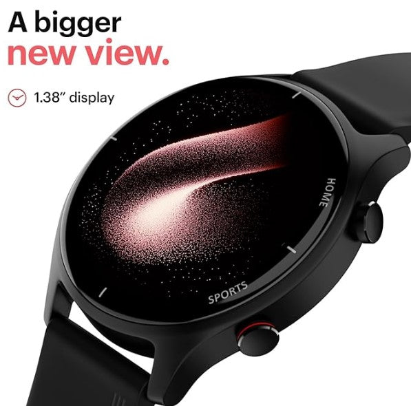 Noise Twist Round dial Smart Watch with Bluetooth Calling, 1.38" TFT Display, up-to 7 Days Battery, 100+ Watch Faces, IP68, Heart Rate Monitor, Sleep Tracking (Midnight Blue)