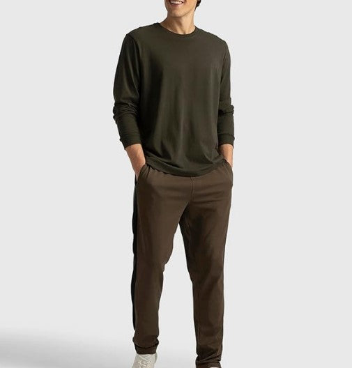 Combed Cotton Rich Slim Fit Mid Rise Trackpant