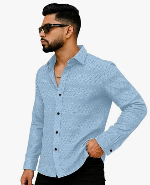 Men's Solid Linen Cotton Shirt