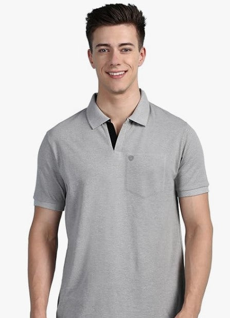 Lux Cozi Men's Soild Casual Regular Fit T-Shirt