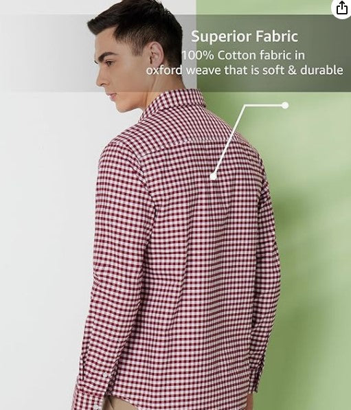 Symbol Premium Men's Checkered Casual Shirt