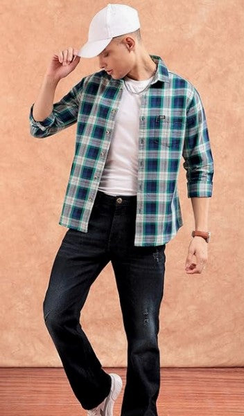 The Indian Garage Co Men Slim Fit Shirt