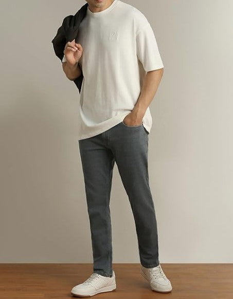 Peter England Men's Slim Tapered Jeans