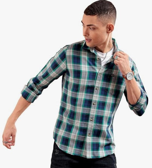 The Indian Garage Co Men Slim Fit Shirt