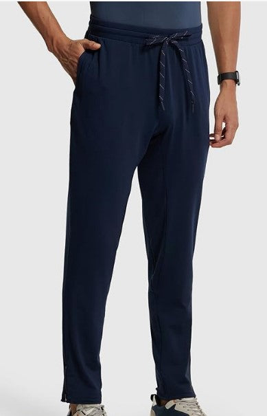 Men's Soft Touch Microfiber Elastane Slim Fit Active Wear Trackpants