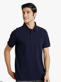 Men's Cotton Stretch Solid Polo T-Shirt