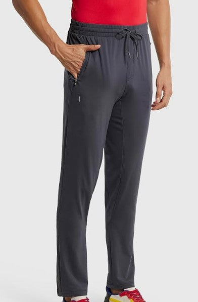 Men's Soft Touch Microfiber Elastane Slim Fit Active Wear Trackpants