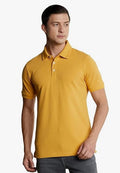 Men's Cotton Stretch Solid Polo T-Shirt