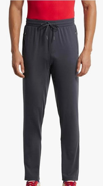 Men's Soft Touch Microfiber Elastane Slim Fit Active Wear Trackpants