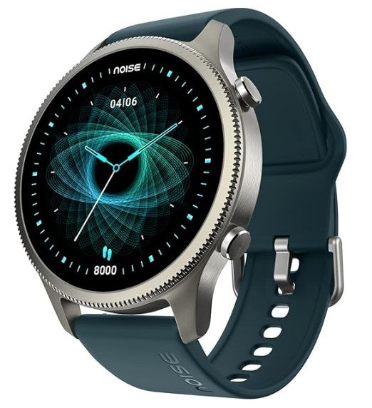 NoiseFit Halo 1.43" AMOLED Display, Bluetooth Calling Round Dial Smart Watch, Premium Metallic Build, Always on Display, Smart Gesture Control, 100 Sports Modes