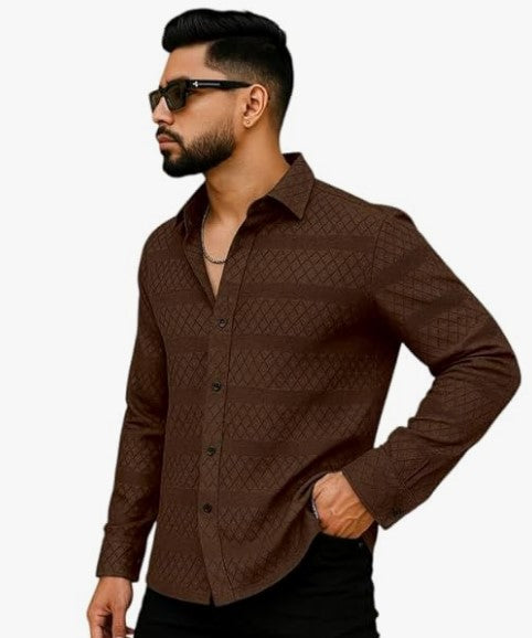 Men's Solid Linen Cotton Shirt